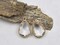 *5* 18x12mm Gold Plated Faceted Clear Glass Teardrop Pendants